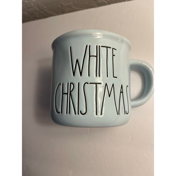 Rae Dunn WHITE CHRISTMAS ceramic Coffee Mug/tea Cup.Blue Holiday Mug. Camp Style - Picture 6 of 8